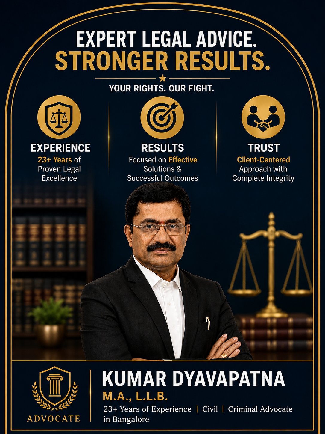 Advocate Kumar Dyavapatna - Cyber Extortion and Sextortion Lawyer in Bangalore