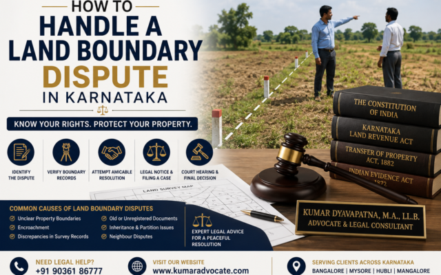 How to Handle a Land Boundary Dispute in Karnataka
